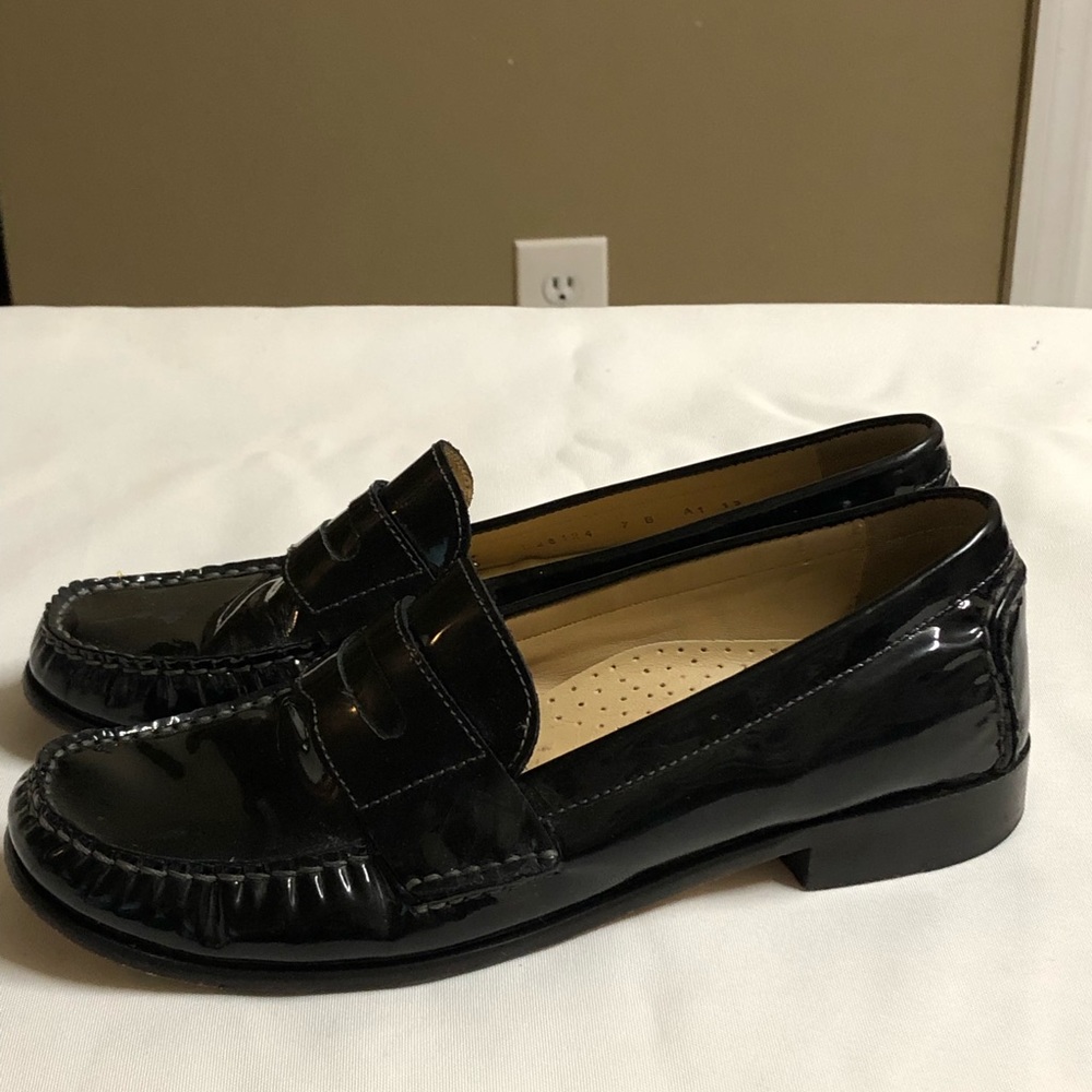 Cole Haan Loafers Black Patent Leather 7